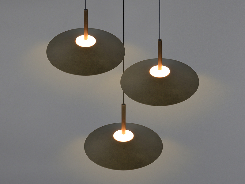 LED Pendelleuchte AMALO höhenverstellbar Platinum Cluster 3-flammig Ø 67cm