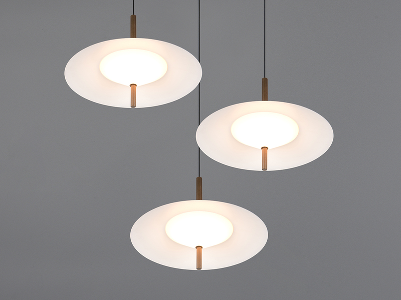 LED Pendelleuchte AMALO höhenverstellbar Platinum Cluster 3-flammig Ø 67cm