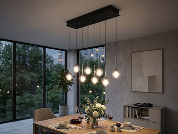 LED Pendelleuchte CALISTA 8-flammig, höhenverstellbar & dimmbar, Breite 90cm
