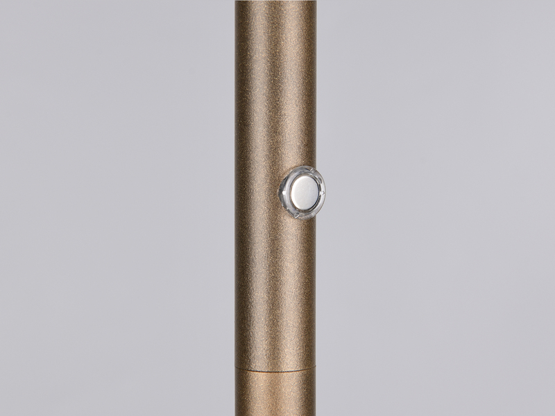 Moderne LED Stehleuchte AMALO dimmbar & 3 Lichtfarben Platinum, H: 145cm