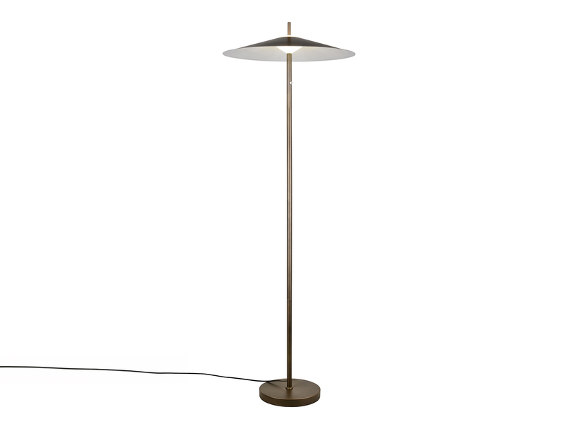 Moderne LED Stehleuchte AMALO dimmbar & 3 Lichtfarben Platinum, H: 145cm