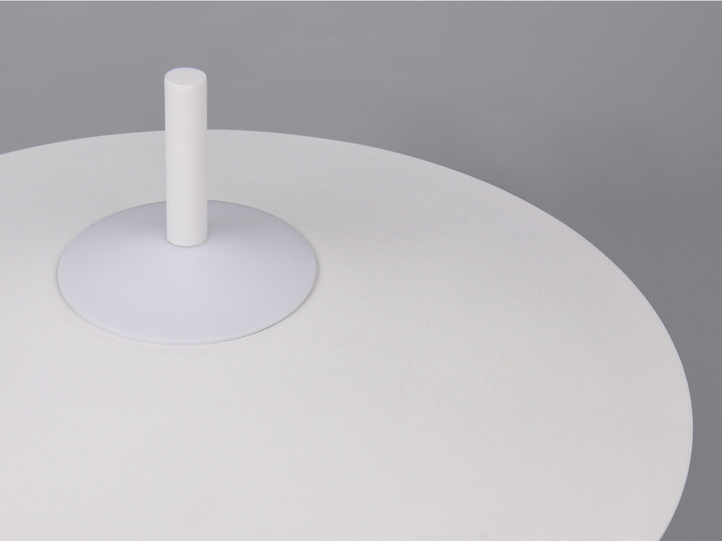 Große LED Tischleuchte AMALO dimmbar & 3 Lichtfarben Weiß, Höhe 46,5cm