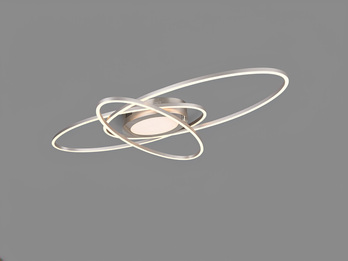 LED Deckenleuchte OVINE Silber mit Fernbedienung hell & dimmbar, Breite 104cm LED Deckenleuchte OVINE Silber mit Fernbedienung hell & dimmbar, Breite 104cm