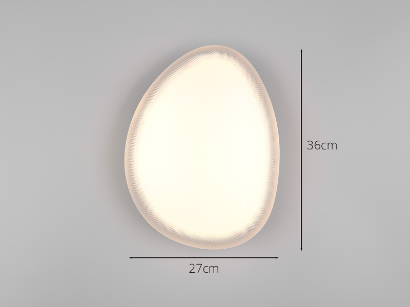 LED Deckenleuchte OZERA mit Fernbedienung & Tageslicht, Breite 36cm