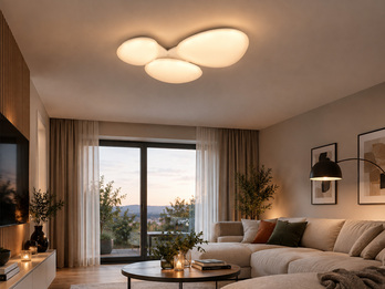 LED Deckenleuchte OZERA mit Fernbedienung & Tageslicht, Breite 95cm