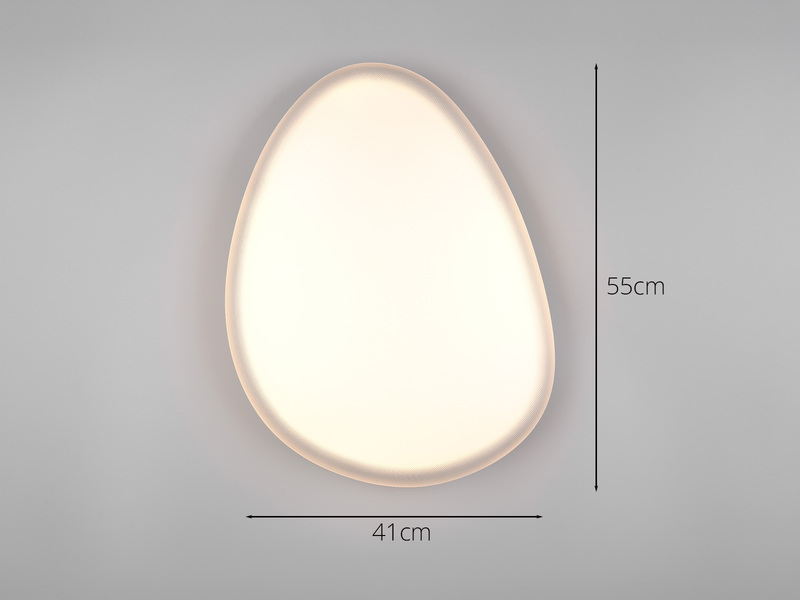 LED Deckenleuchte OZERA mit Fernbedienung & Tageslicht, Breite 55cm