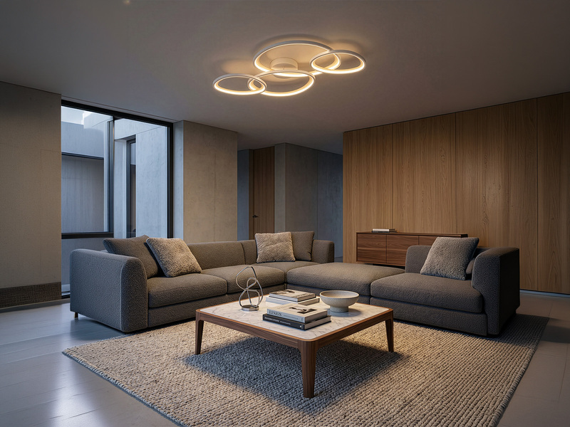 LED Deckenleuchte SIVO Grau mit Fernbedienung dimmbar, Breite 103cm