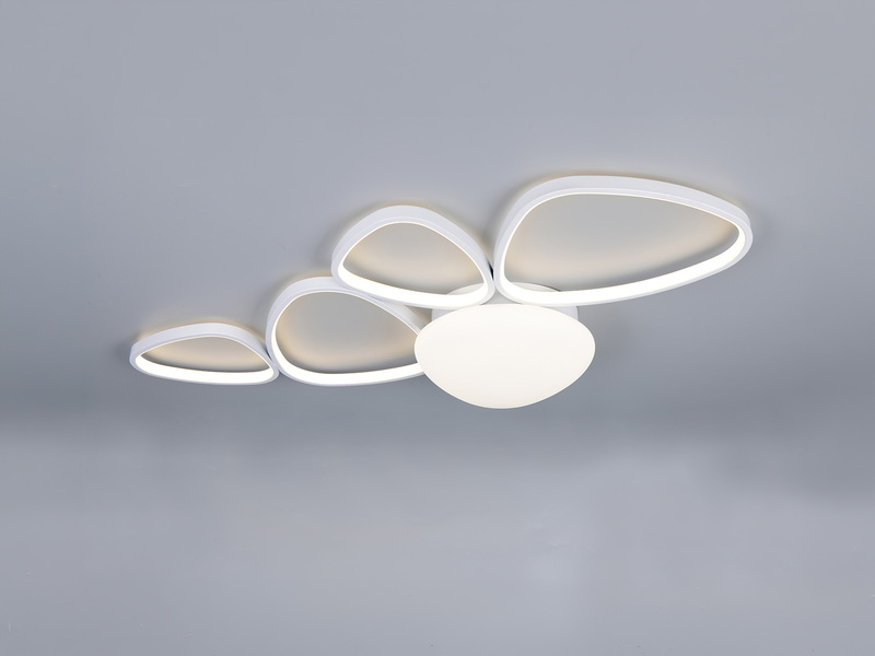 LED Deckenleuchte AMELIO Weiß mit Fernbedienung & Tageslicht, Breite 102cm