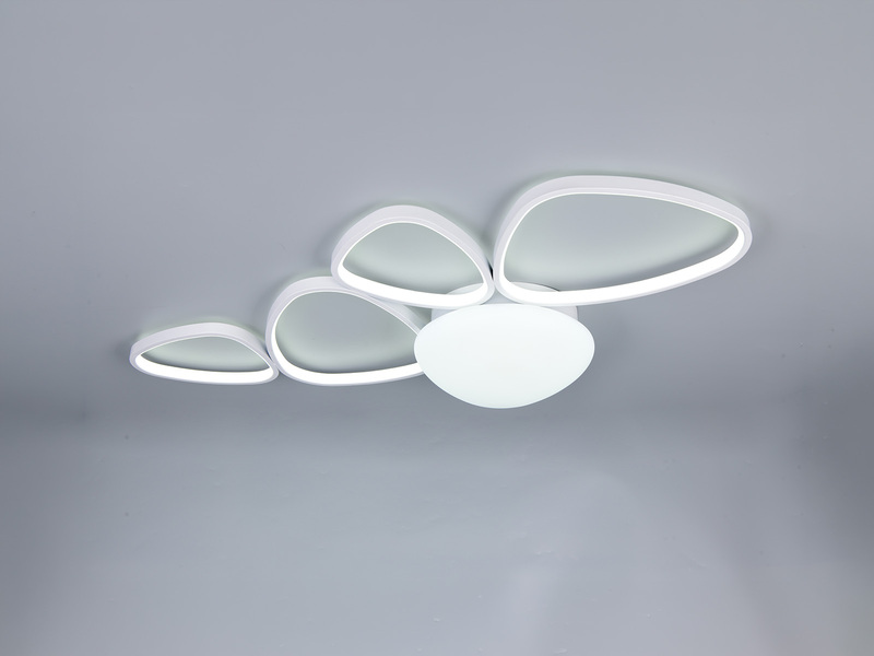 LED Deckenleuchte AMELIO Weiß mit Fernbedienung & Tageslicht, Breite 102cm