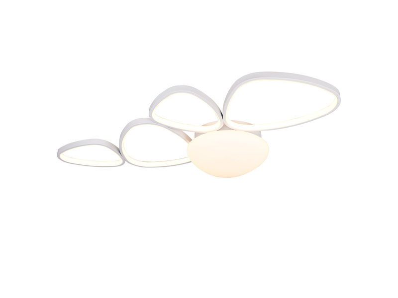 LED Deckenleuchte AMELIO Weiß mit Fernbedienung & Tageslicht, Breite 102cm