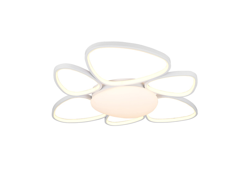 LED Deckenleuchte AMELIO Weiß mit Fernbedienung & Tageslicht, Breite 85cm