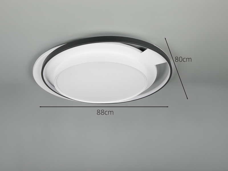 LED Deckenleuchte CERU mit Fernbedienung, 9000 Lumen hell, Breite 88cm