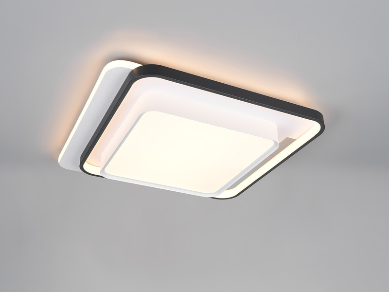 LED Deckenleuchte CERU mit Fernbedienung, 7800 Lumen hell, Quadrat 60cm