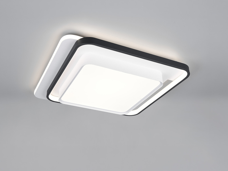 LED Deckenleuchte CERU mit Fernbedienung, 7800 Lumen hell, Quadrat 60cm