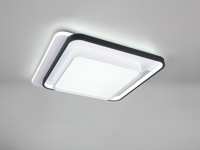 LED Deckenleuchte CERU mit Fernbedienung, 7800 Lumen hell, Quadrat 60cm