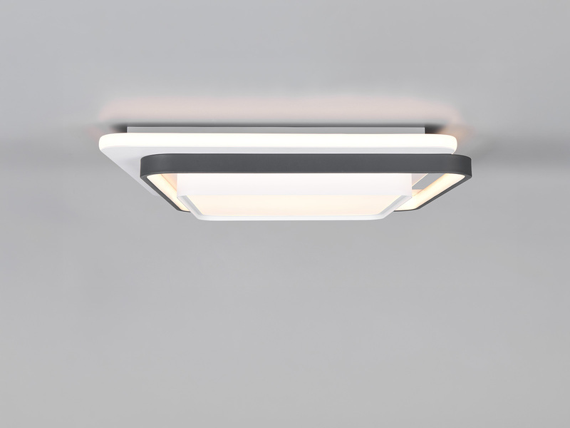 LED Deckenleuchte CERU mit Fernbedienung, 7800 Lumen hell, Quadrat 60cm
