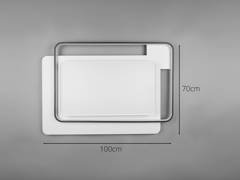 LED Deckenleuchte CERU mit Fernbedienung, 9000 Lumen hell, Breite 100cm