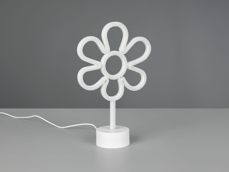 Deko LED Tischlampe ROSE Blumenlampe Batterie- oder USB betrieben, Höhe 31cm