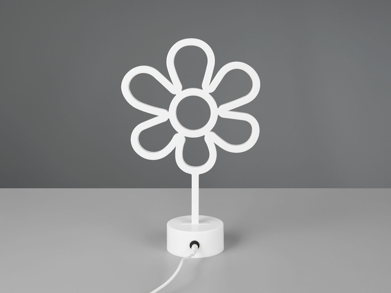 Deko LED Tischlampe ROSE Blumenlampe Batterie- oder USB betrieben, Höhe 31cm