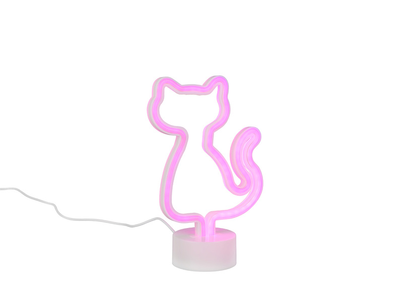 Deko LED Tischlampe CAT Katzenlampe Batterie- oder USB betrieben, Höhe 25cm