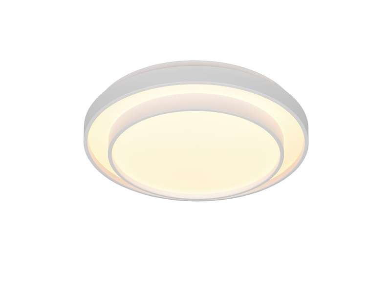 LED Deckenleuchte TENSO Weiß mit Fernbedienung & Tageslicht, Ø 38cm