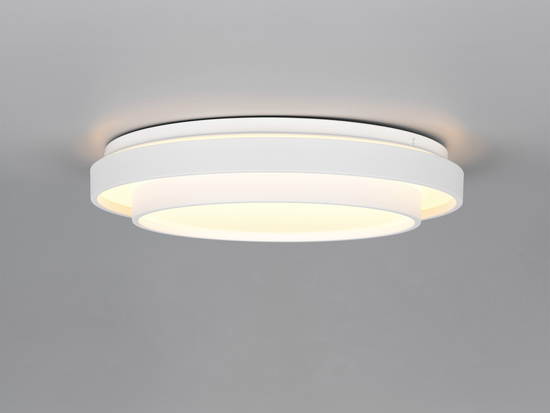 LED Deckenleuchte TENSO Weiß mit Fernbedienung & Tageslicht, Ø 38cm
