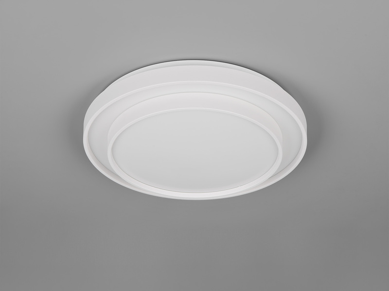 LED Deckenleuchte TENSO Weiß mit Fernbedienung & Tageslicht, Ø 38cm