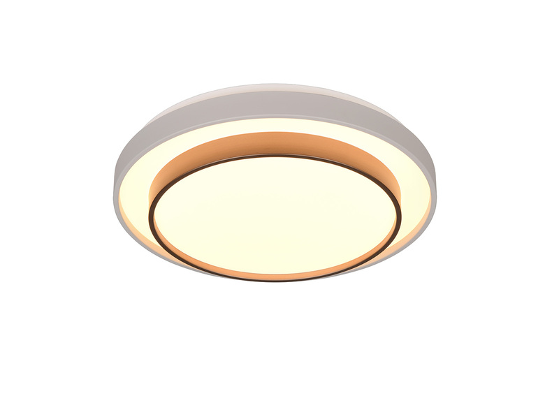 LED Deckenleuchte TENSO Coffee mit Fernbedienung & Tageslicht, Ø 38cm