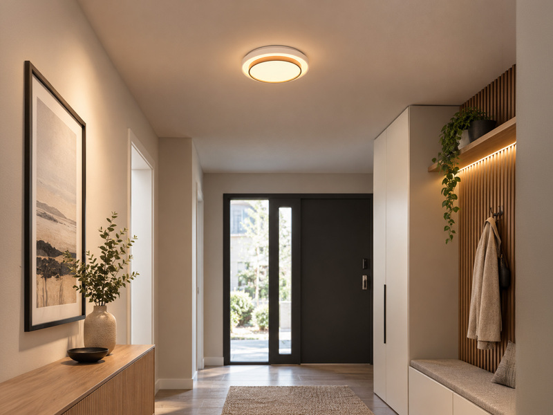 LED Deckenleuchte TENSO Coffee mit Fernbedienung & Tageslicht, Ø 38cm
