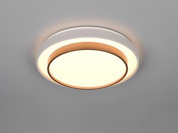 LED Deckenleuchte TENSO Coffee mit Fernbedienung & Tageslicht, Ø 38cm