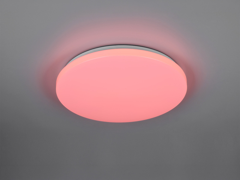 LED Deckenleuchte FIROS mit Fernbedienung, Tageslicht & Himmels Farbspiel Ø 38cm
