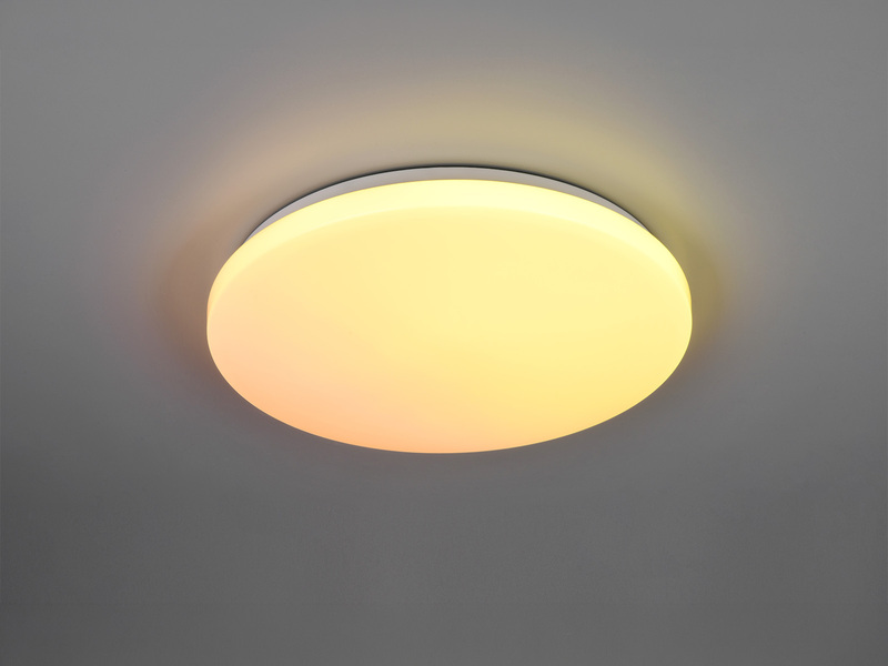 LED Deckenleuchte FIROS mit Fernbedienung, Tageslicht & Himmels Farbspiel Ø 38cm