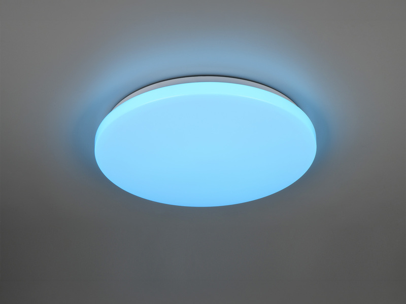 LED Deckenleuchte FIROS mit Fernbedienung, Tageslicht & Himmels Farbspiel Ø 38cm