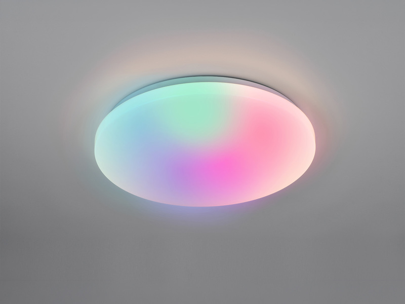 LED Deckenleuchte FIROS mit Fernbedienung, Tageslicht & Himmels Farbspiel Ø 38cm
