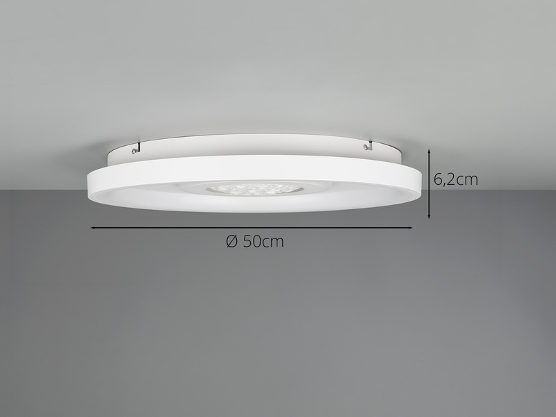 LED Deckenleuchte NEXALO mit Fernbedienung & Tageslicht, Ø 50cm