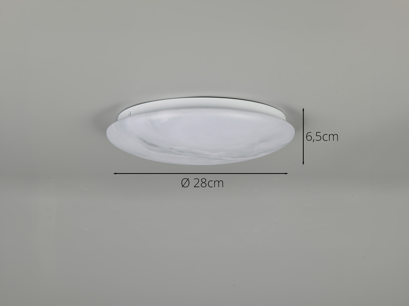 LED Deckenleuchte ADERO mit Fernbedienung & Tageslicht, Ø 28cm