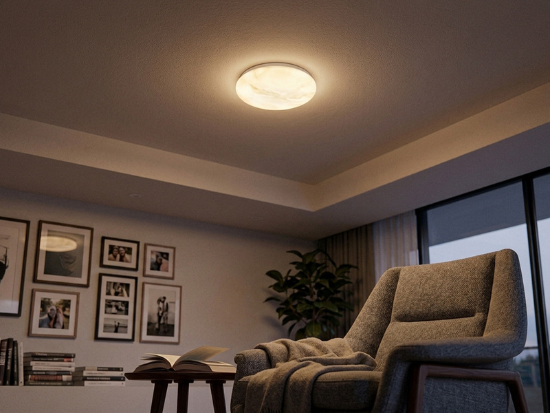 LED Deckenleuchte ADERO mit Fernbedienung & Tageslicht, Ø 28cm