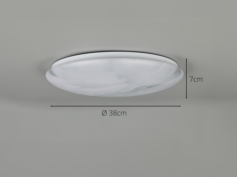 LED Deckenleuchte ADERO mit Fernbedienung & Tageslicht, Ø 38cm