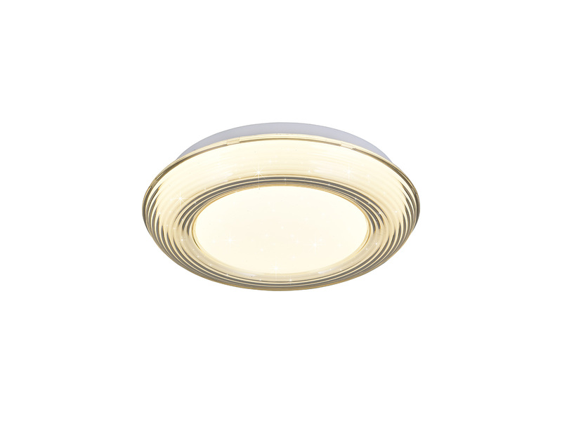 LED Deckenleuchte DARO klein & flach mit Sternenhimmel, Ø 27cm