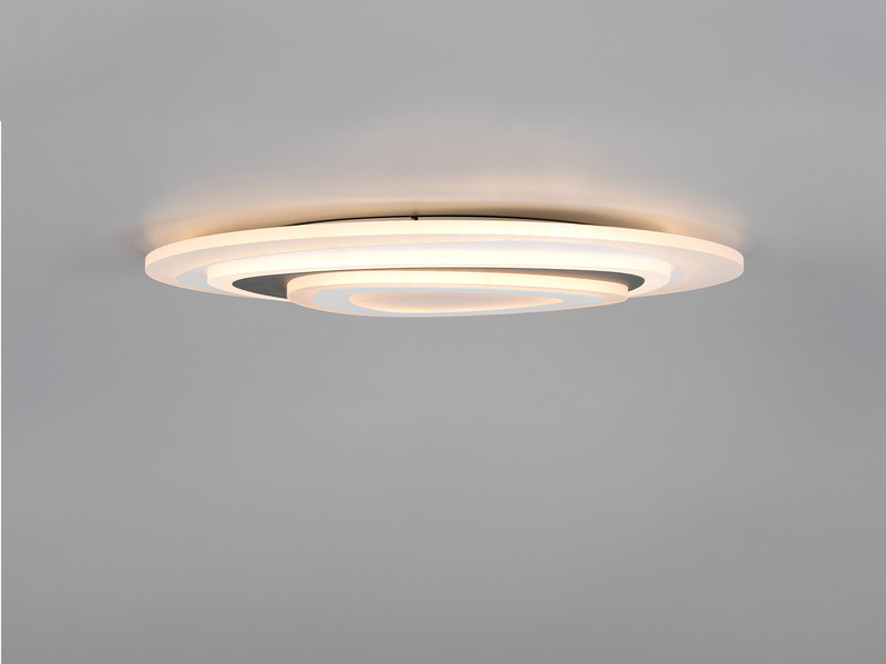 LED Deckenleuchte ZILO Weiß mit Fernbedienung dimmbar & Tageslicht, Ø 50cm