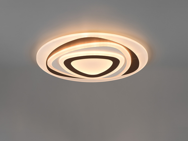 LED Deckenleuchte ZILO Coffee mit Fernbedienung dimmbar & Tageslicht, Ø 50cm