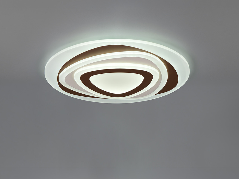 LED Deckenleuchte ZILO Coffee mit Fernbedienung dimmbar & Tageslicht, Ø 50cm