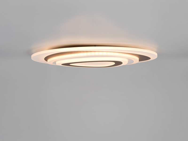 LED Deckenleuchte ZILO Coffee mit Fernbedienung dimmbar & Tageslicht, Ø 50cm