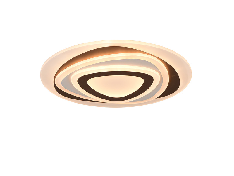 LED Deckenleuchte ZILO Coffee mit Fernbedienung dimmbar & Tageslicht, Ø 50cm