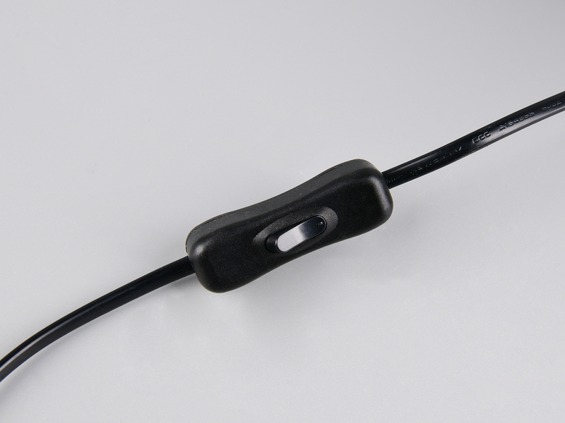 Kleine Tischlampe Stoffschirm Grau & Betonfuß Schwarz inkl. E14 LED, Höhe 24cm
