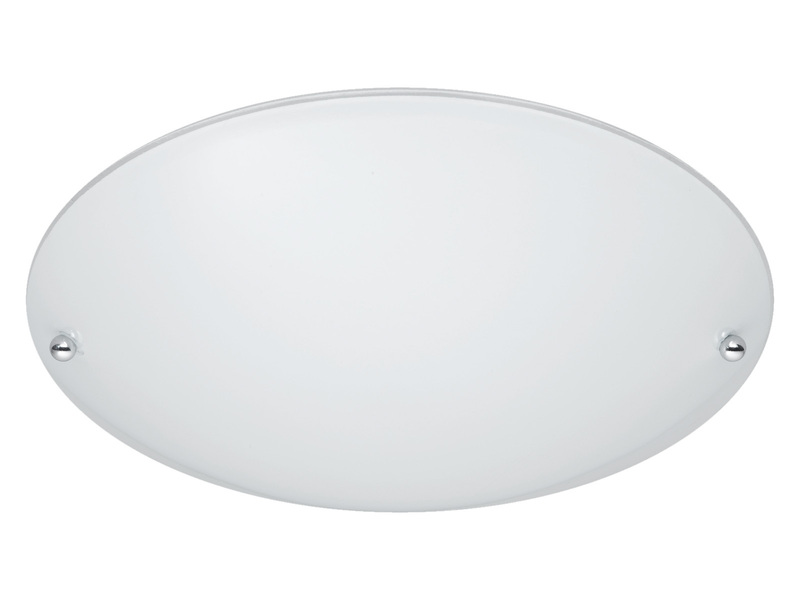 Deckenleuchte LANA mit Glas Lampenschirm Weiß matt, Ø 25cm