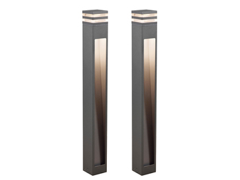 2er SET moderne LED Wegeleuchten aus Aluminium Anthrazit, Höhe 100cm 2er SET moderne LED Wegeleuchten aus Aluminium Anthrazit, Höhe 100cm