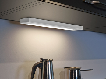 LED Unterbauleuchte ALINO mit Schalter in Weiß, 34cm breit