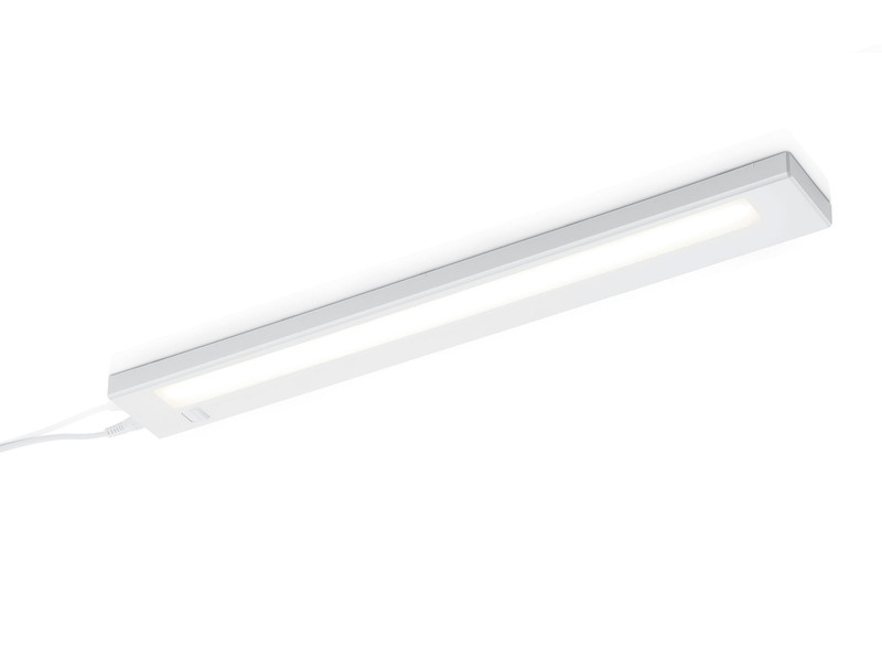 LED Unterbauleuchte ALINO Weiß flach mit Schalter & 230V Direktanschluss, 55cm