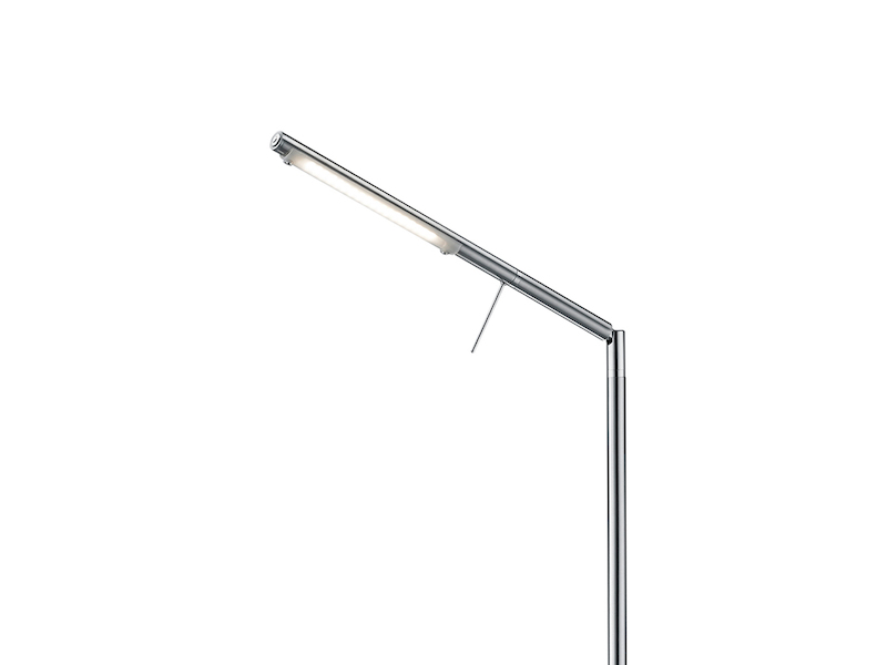LED Stehlampe FILIGRAN dimmbar über Sensor, Metall Silber, Höhe 162cm